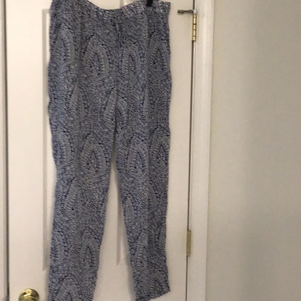 J crew cotton cover up beach pants